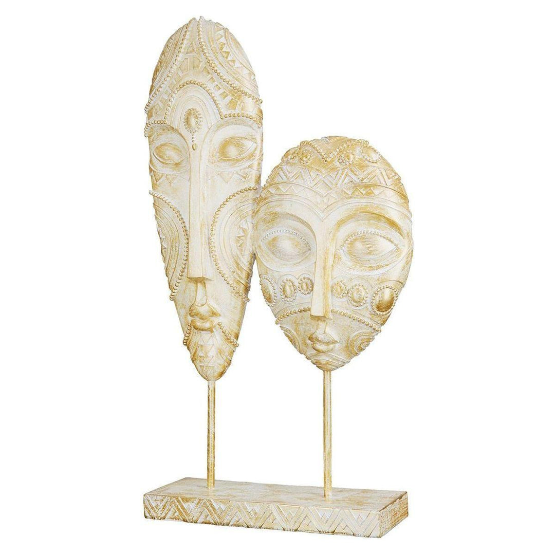Skulptur, "Giseh", Gesichtsmotiv - Luxurelle-Shop