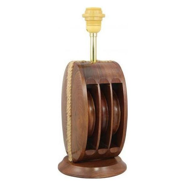 Tischleuchte Ahoi mit Holz, Höhe 52 cm - Luxurelle-Shop