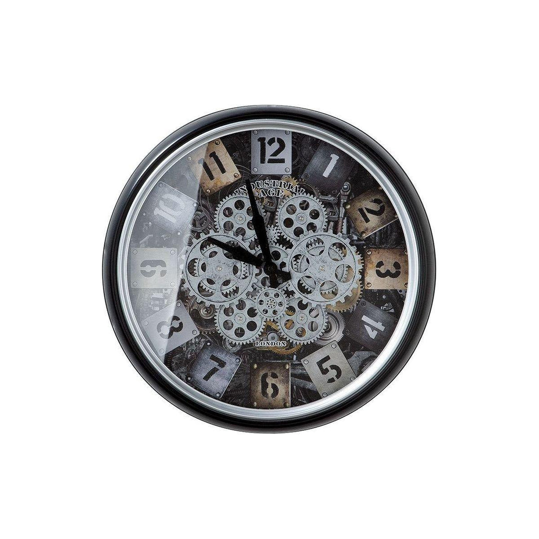 Wanduhr "Steam" schwarz/silber/champ - Luxurelle-Shop