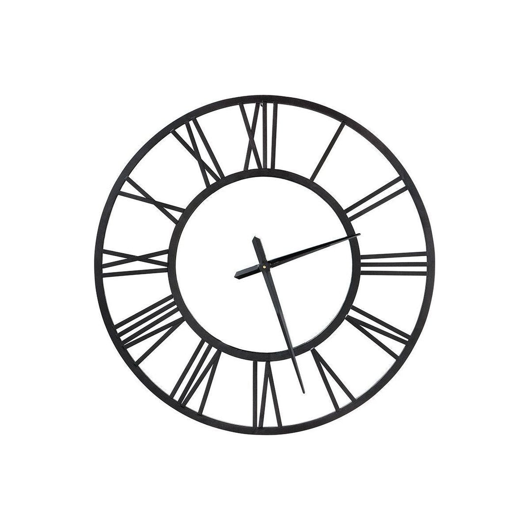 Wanduhr"Mirror"schwarz,Metall - Luxurelle-Shop