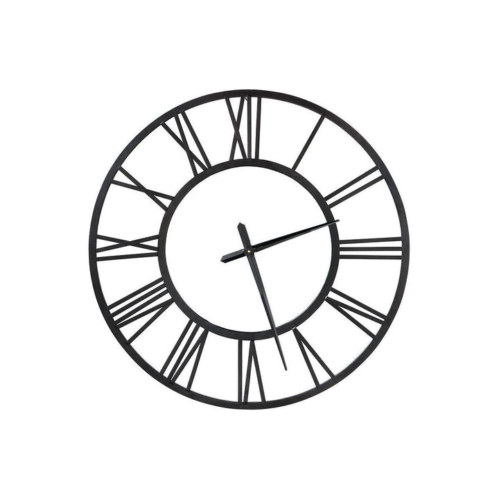 Wanduhr"Mirror"schwarz,Metall - Luxurelle-Shop