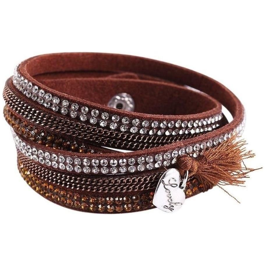 Wickelarmband mit Herzanhänger - Luxurelle-Shop