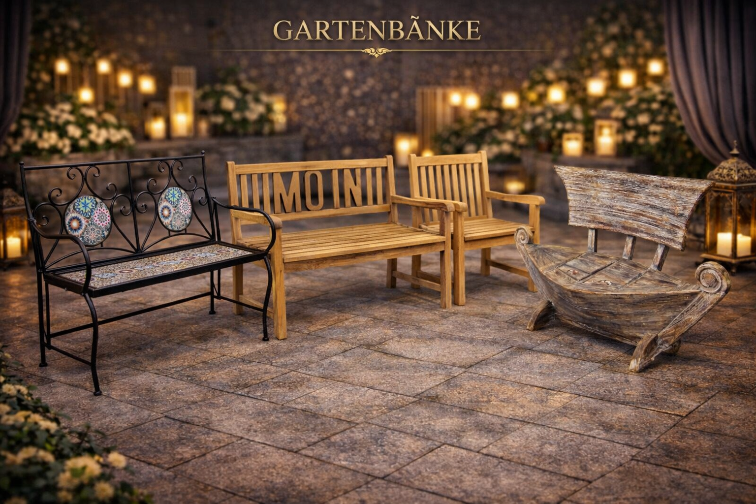 Gartenbänke