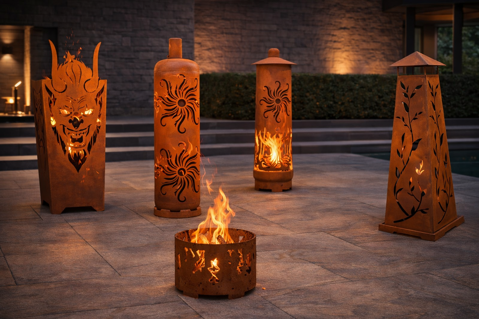 Feuersäulen & Feuerkörbe