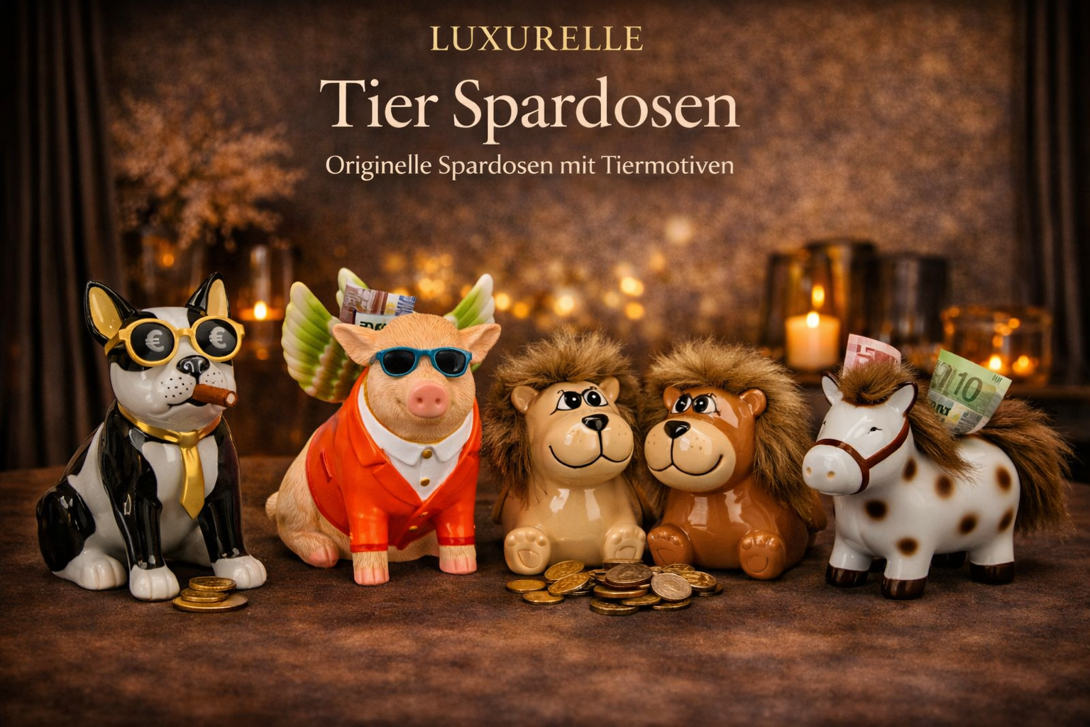 Tier Spardosen