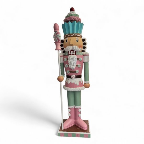 XXL Nussknacker Candy in Rosa und Mint, 158 cm