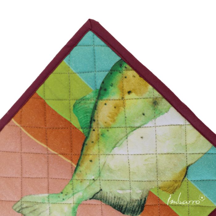 Topflappen Fisch 2er Set – praktische Küchenhelfer aus Baumwolle mit maritimem Design