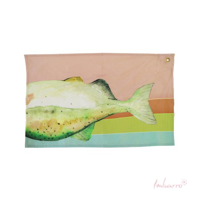 Küchentuch Fisch Design 2er Set – dekorative Baumwolltücher im maritimen Stil
