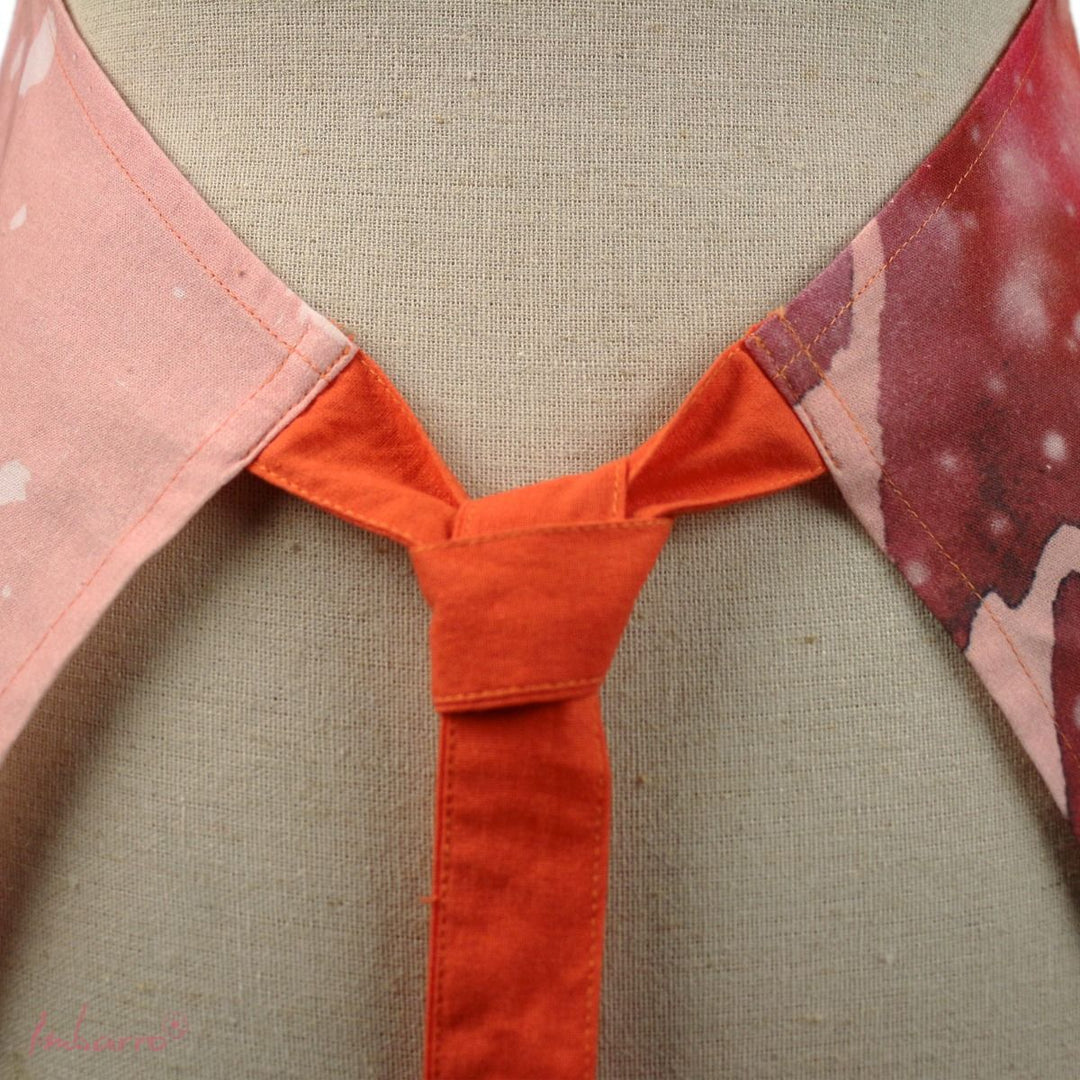 Küchenschürze Hummer Rosa – stilvolle Schürze aus Baumwolle mit maritimem Motiv