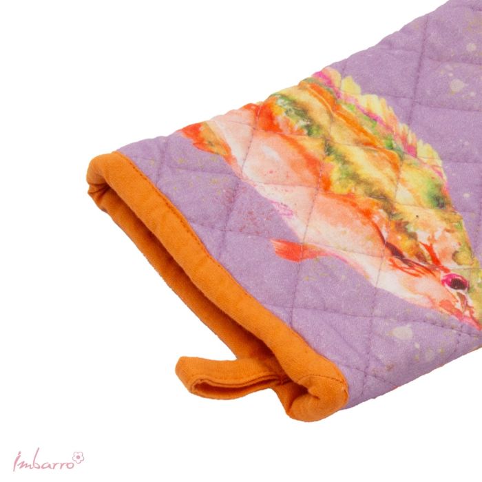 Ofenhandschuh Fish 2er Set – dekorativer Hitzeschutz aus Baumwolle im maritimen Design