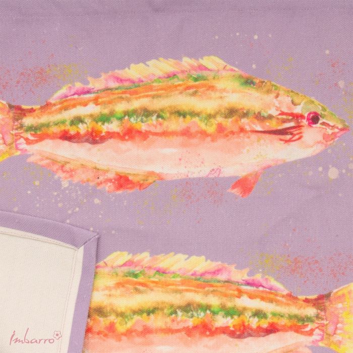 Platzset Coral Fish 2er Set – dekorative Tischsets aus recyceltem Kunststoff in Lila