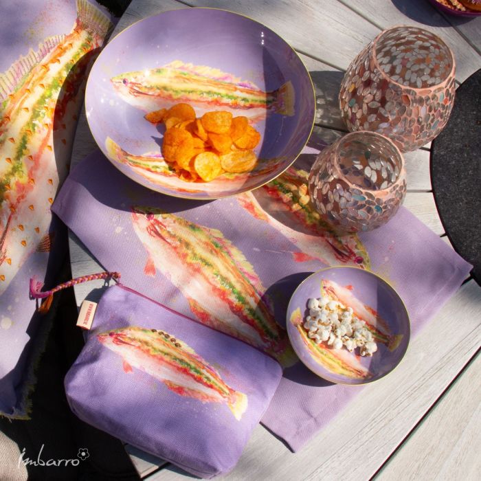 Platzset Coral Fish 2er Set – dekorative Tischsets aus recyceltem Kunststoff in Lila