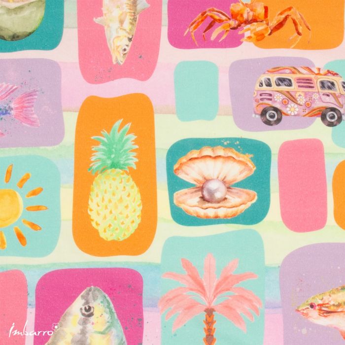 Küchentuch Tropical 2er Set – farbenfrohe Baumwolltücher im sommerlichen Design