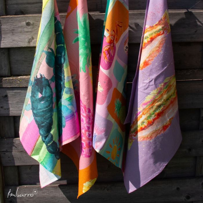 Küchentuch Scorpion 2er Set – farbenfrohe Baumwolltücher im maritimen Design