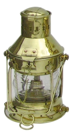 Ankerlampe – maritime Schiffslampe aus Messing mit Petroleumbrenner