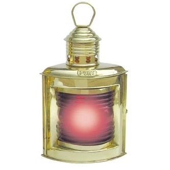 Backbordlampe – maritime Schiffslampe aus Messing elektrisch 230V