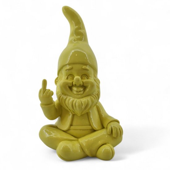 Zwerg Stinkefinger 22 cm – freche Dekofigur aus Kunstharz in 6 Farben