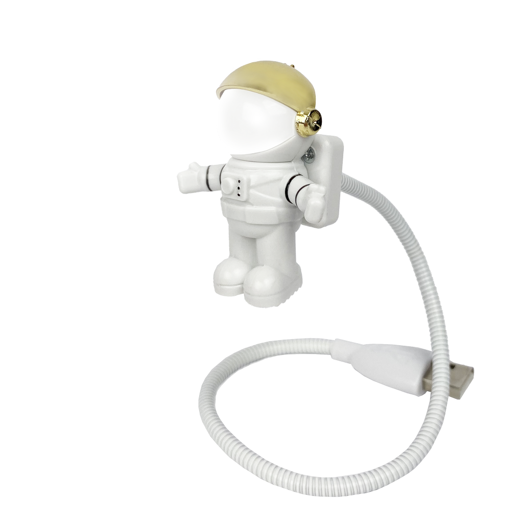 Astronaut LED Lampe – USB Tischleuchte mit Visier Schalter für Laptop und PC
