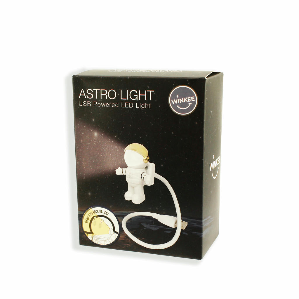 Astronaut LED Lampe – USB Tischleuchte mit Visier Schalter für Laptop und PC