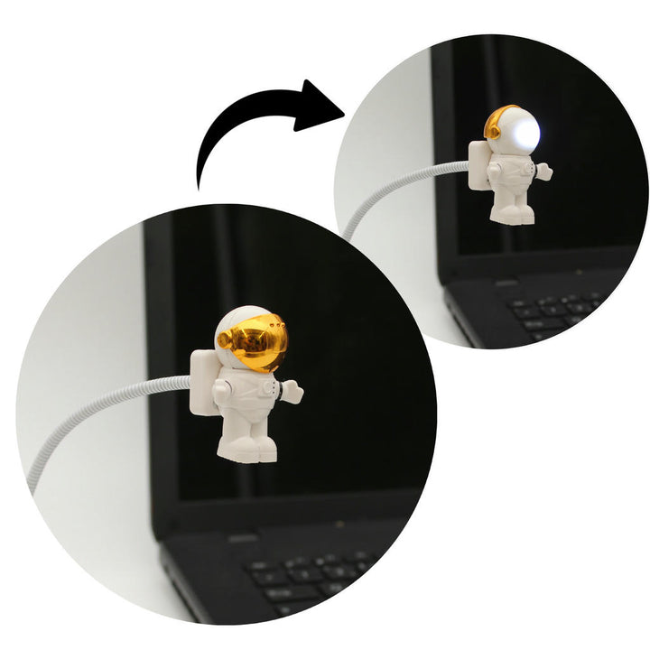 Astronaut LED Lampe – USB Tischleuchte mit Visier Schalter für Laptop und PC