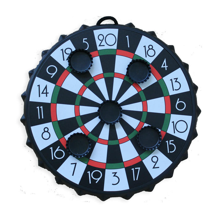 Kronkorken Zielscheibe mit Magnet – originelles Trinkspiel für Bar und Garten