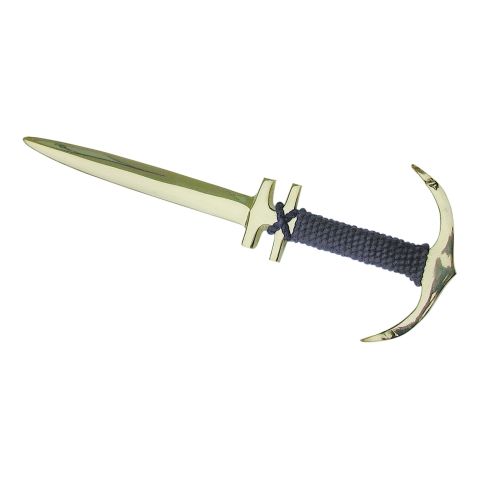 Brieföffner Anker – maritimer Brieföffner aus Messing mit blauem Tau