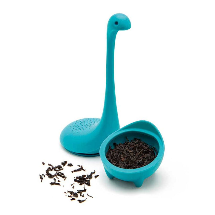 Baby Nessie Tee Ei aus Silikon – kreatives Teesieb in 2 Farben für losen Tee