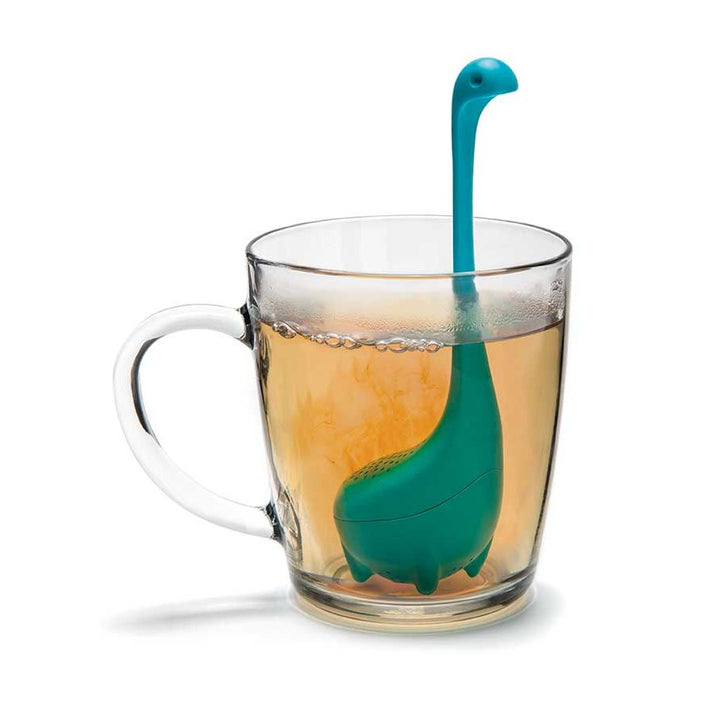 Baby Nessie Tee Ei aus Silikon – kreatives Teesieb in 2 Farben für losen Tee