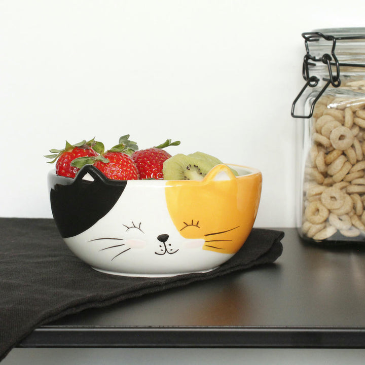 Müslischale Katze – niedliche Keramikschale für Frühstück und Snacks