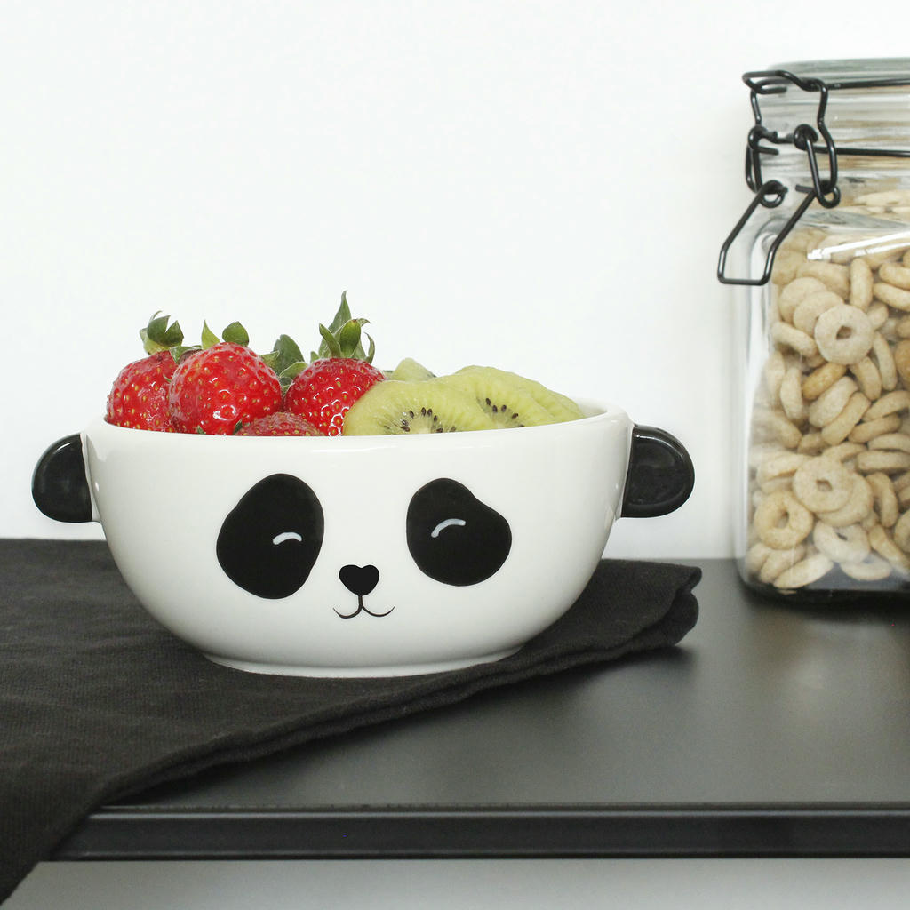 Müslischale Panda – niedliche Keramikschale für Frühstück und Snacks