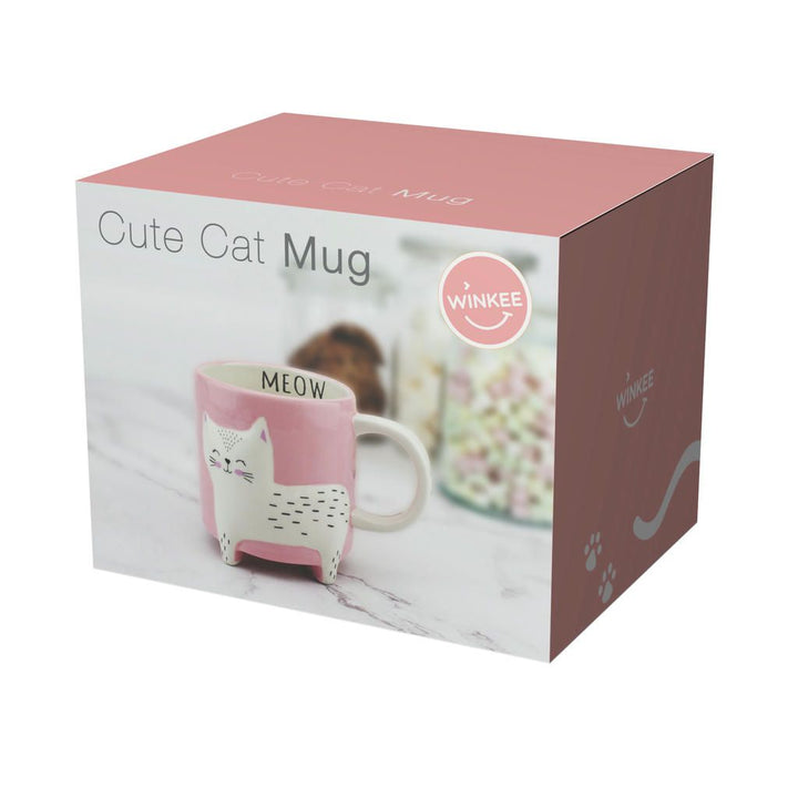 Cute Animal Katze Kaffeebecher – liebevoller Keramikbecher im verspielten Katzen Design