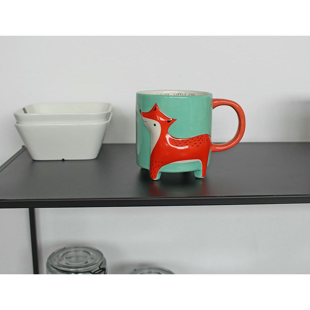 Cute Animal Fuchs Kaffeebecher – stilvoller Keramikbecher im verspielten Fuchs Design
