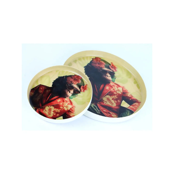 Tabletts Bohemian Monkey im 2er Set