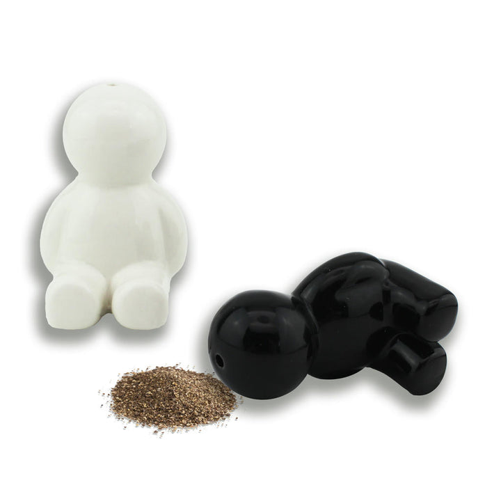 Mr. Salt Mrs Pepper Hollywoodschaukel – Salz und Pfeffer Streuer Set aus Keramik und Metall
