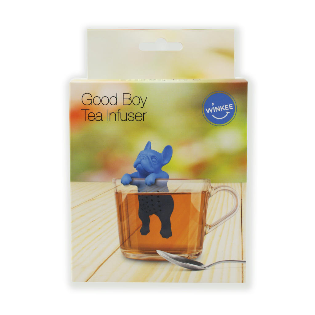 Good Boy Tee Ei aus Silikon – originelles Teesieb im Hundedesign für losen Tee