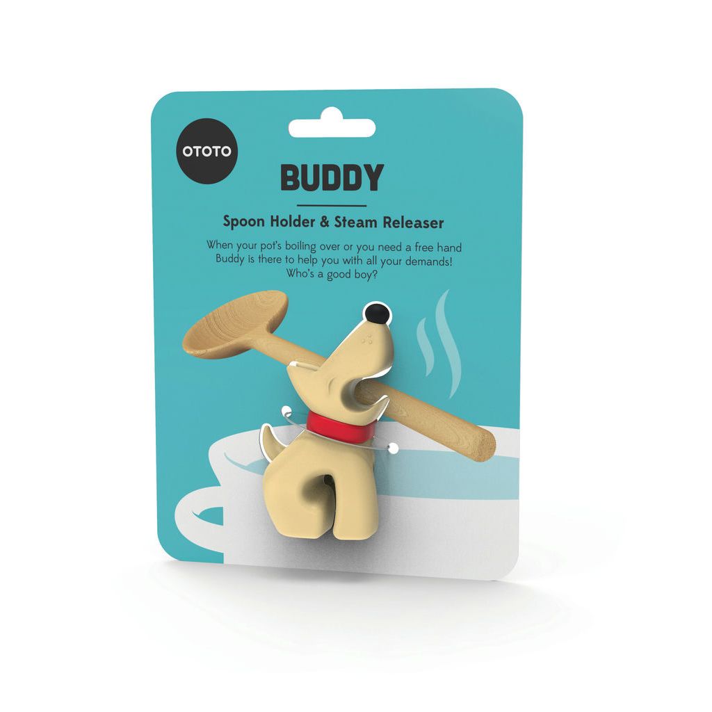 Buddy Topfwächter und Löffelhalter – verspielter Küchenhelfer aus Silikon im Hunde Design