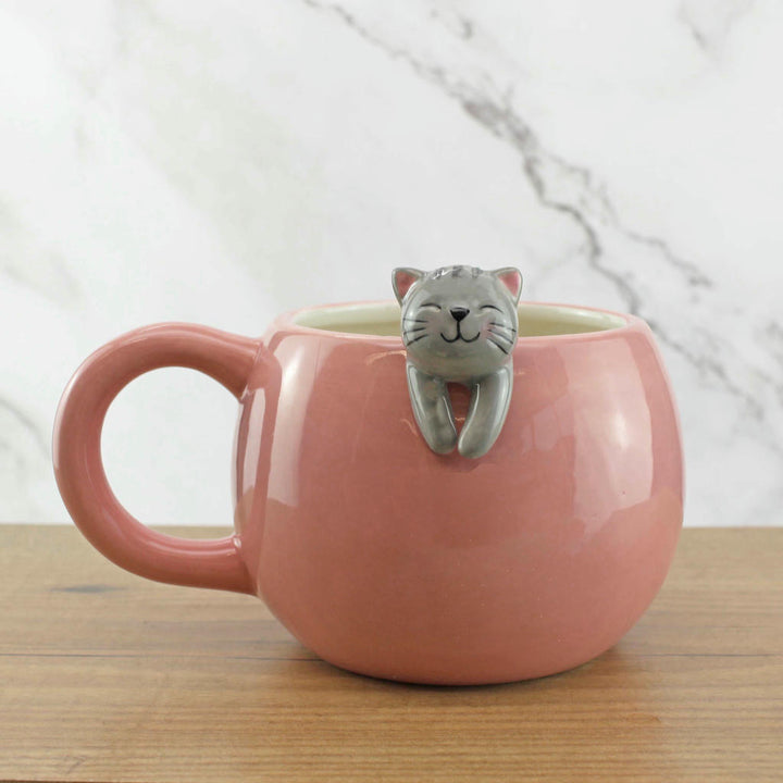 Pet Friends Katze Kaffeebecher – niedlicher Keramikbecher mit liebevollem Katzen Design