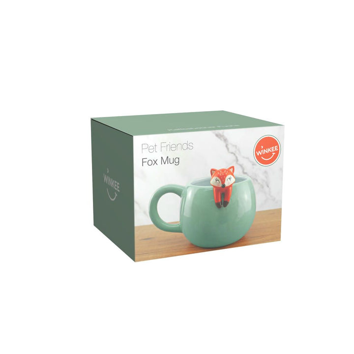 Pet Friends Fuchs Kaffeebecher – niedlicher Keramikbecher mit liebevollem Fuchs Design