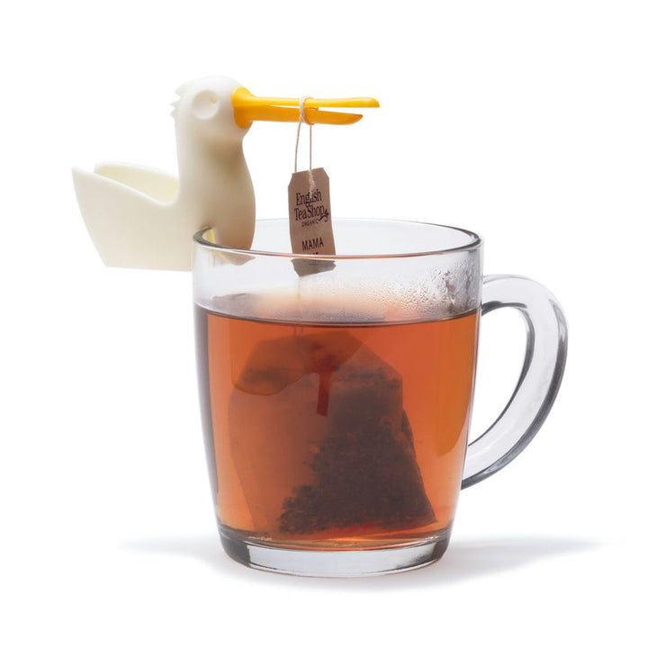 Pelicup Teebeutelhalter aus Silikon – praktischer Tassenhalter im Pelikan Design