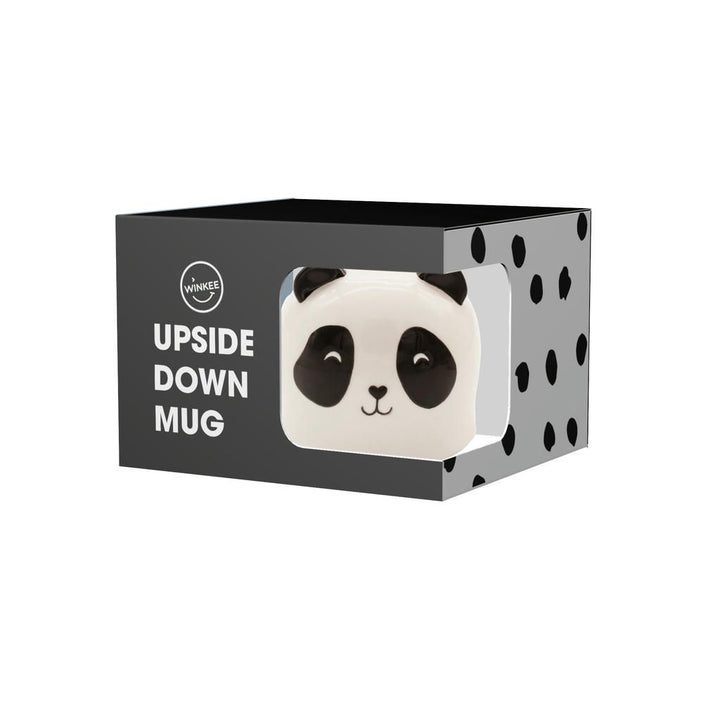 Upside Down Kaffeebecher Panda – kreativer Keramikbecher und Deko in einem