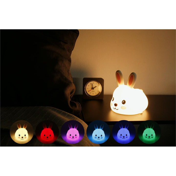 Silikon Nachtlicht Häschen – dimmbare LED Kinderlampe mit Touch Funktion