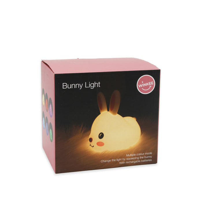 Silikon Nachtlicht Häschen – dimmbare LED Kinderlampe mit Touch Funktion