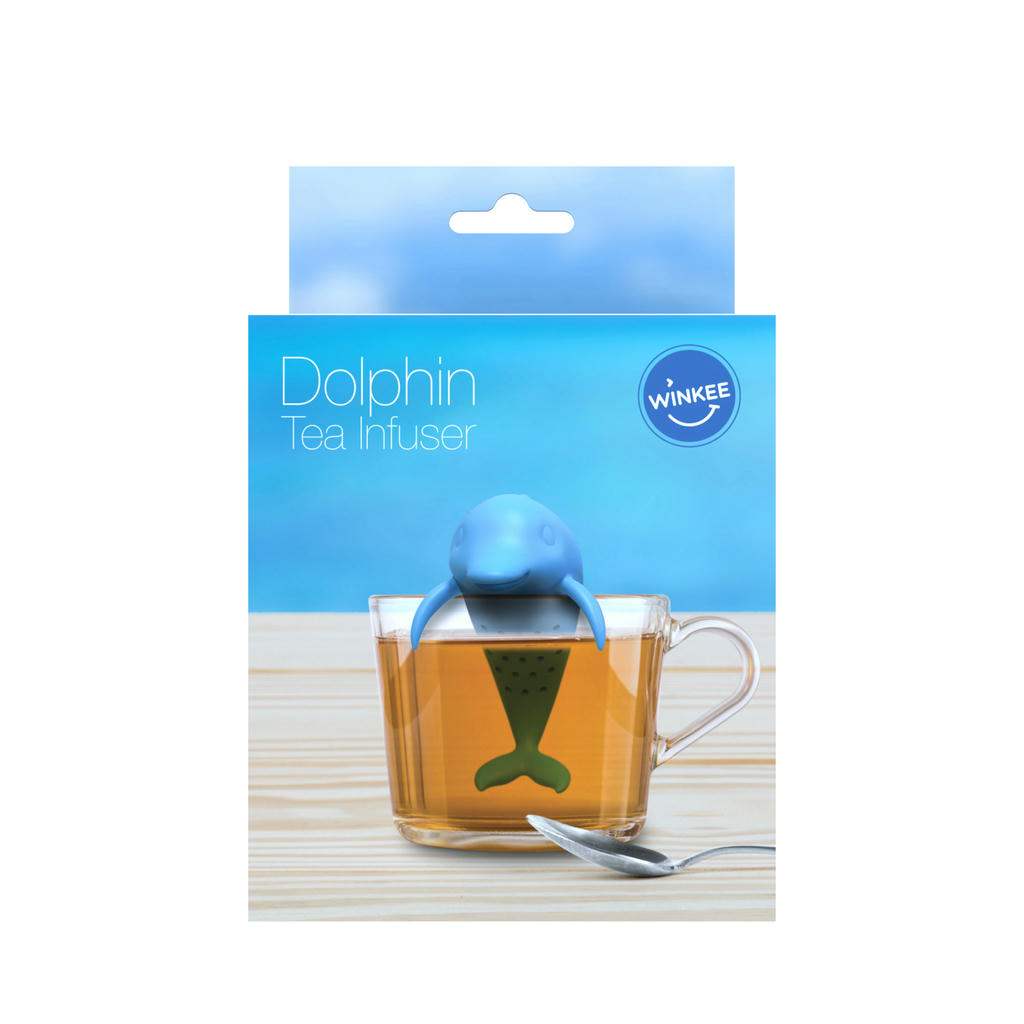 Delfin Tee Ei aus Silikon – dekoratives Teesieb für losen Tee mit maritimem Charme