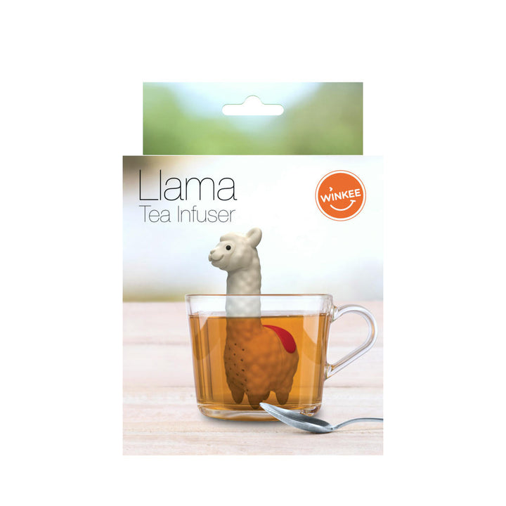 Lama Tee Ei aus Silikon – originelles Teesieb für losen Tee mit besonderem Design