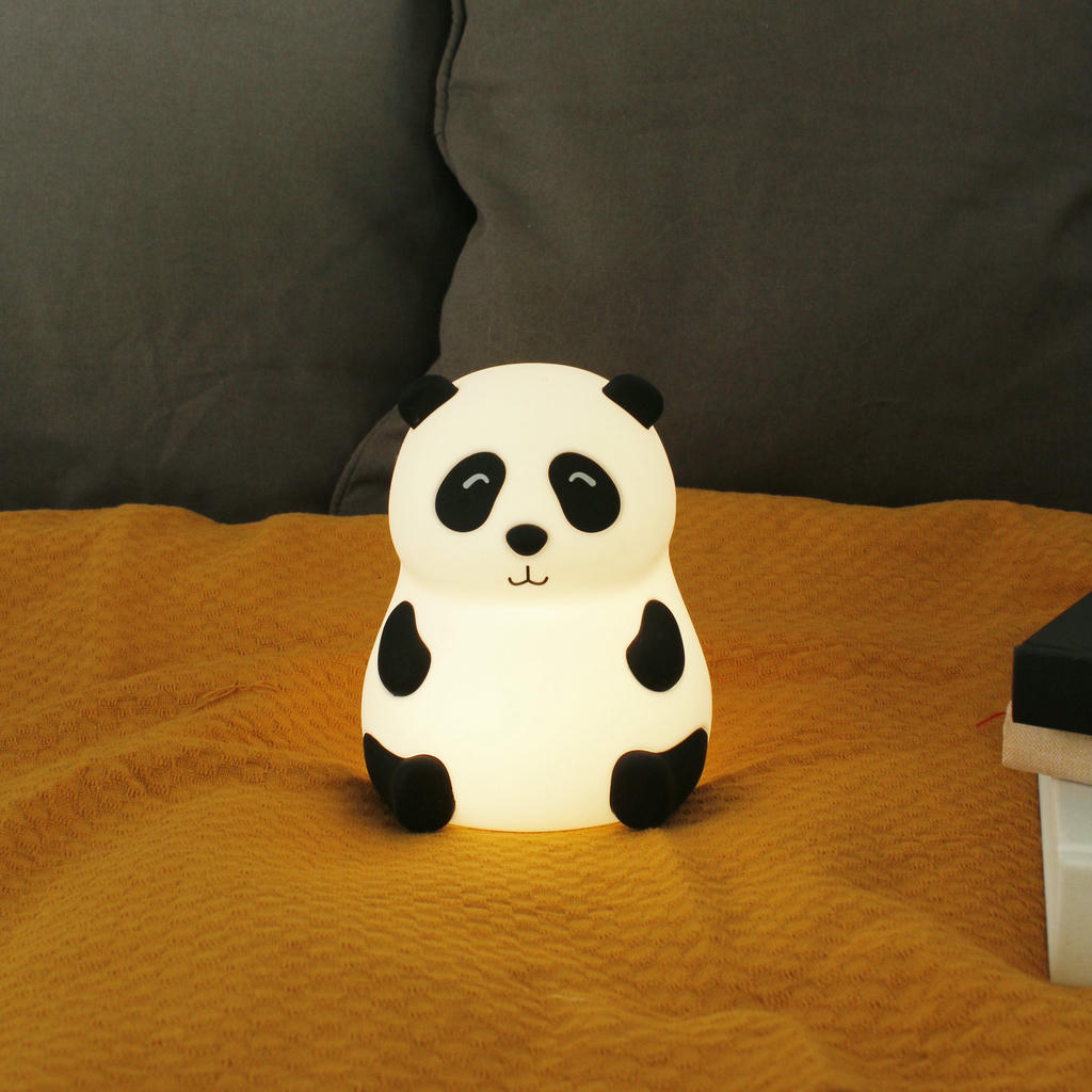 Silikon Nachtlicht Panda – dimmbare LED Kinderlampe mit Farbwechsel