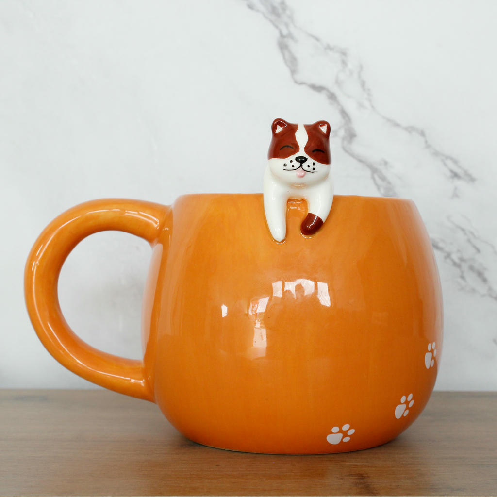 Pet Friends Hund Kaffeebecher – liebevoller Keramikbecher mit niedlicher Hundefigur
