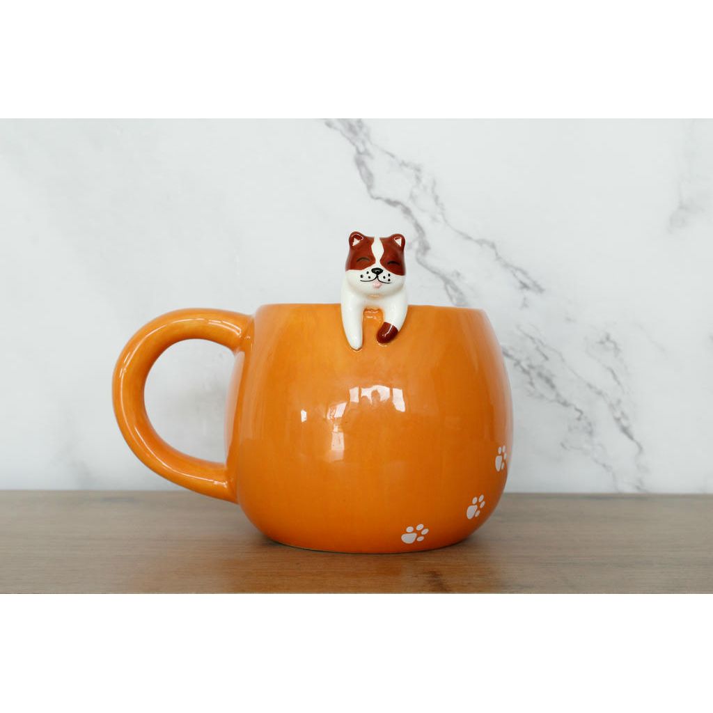 Pet Friends Hund Kaffeebecher – liebevoller Keramikbecher mit niedlicher Hundefigur