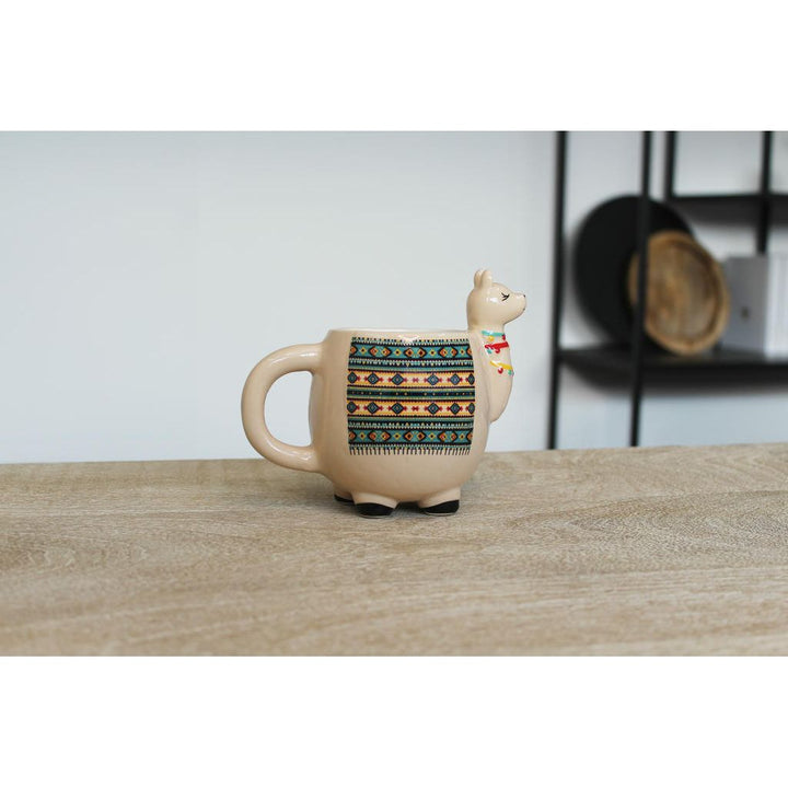 Lama Kaffeebecher – origineller Keramikbecher im charmanten Lama Design