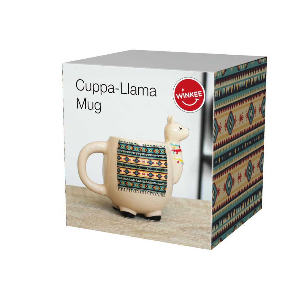 Lama Kaffeebecher – origineller Keramikbecher im charmanten Lama Design