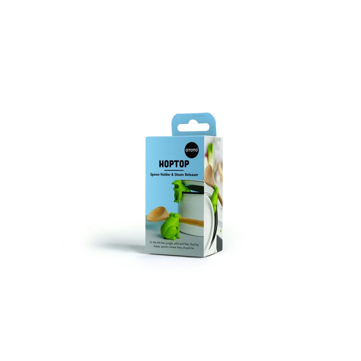 HopTop Löffelhalter und Topfwächter – praktischer Küchenhelfer aus Silikon in Frosch Design